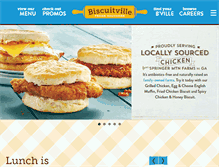 Tablet Screenshot of biscuitville.com